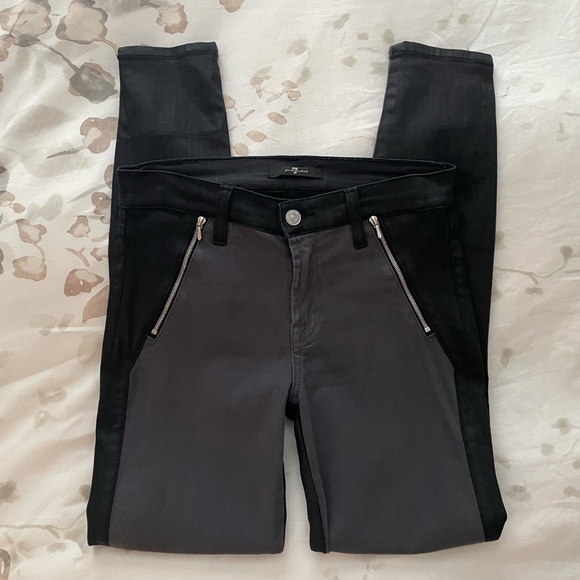 7FAM Micro Suede/Coated Pants - Picture 3 of 6